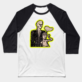 "Dude, Slender man isn't real" Baseball T-Shirt